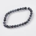 Natural Snowflake Obsidian - Round - 6mm - Appx 30 per strand