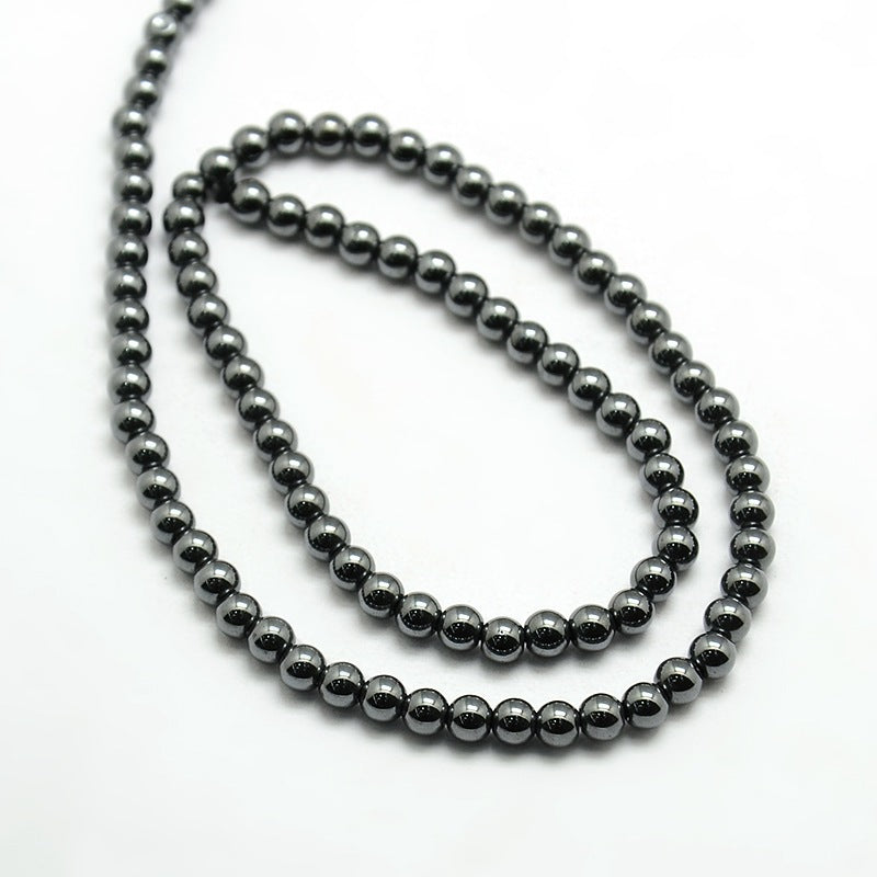 Grade AAA Magnetic Hematite - Round - 8mm - Appx 50 per strand