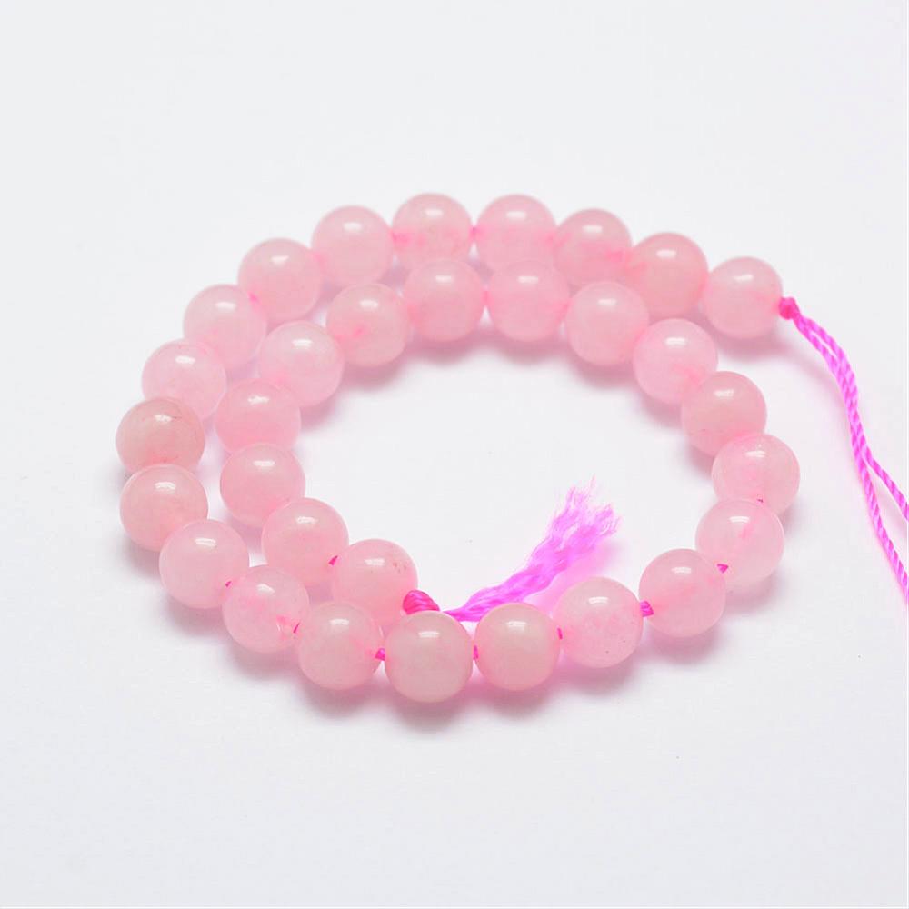 Natural Rose Quartz - Round - 6mm - Appx 31 per strand