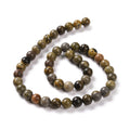 Natural Dendritic Jasper Beads - Round - 8mm - Appx 45 per strand