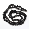 Natural Obsidian Chip Bead  - 5-8x5-8mm - Appx 31.5 inch