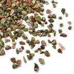 Natural Unakite Chip - No Hole/Undrilled - 2-8x2-4mm - 20 grams per bag