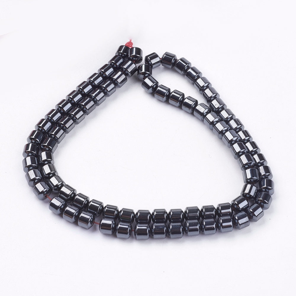 Black Magnetic Hematite Beads - 5x5mm - Appx 78 per strand