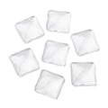 Transparent Glass Square Cabochons