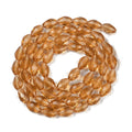 Glass Beads - Faceted Drop - 11x8mm - Appx 57 per strand