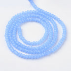 Cornflower Blue Glass Rondelle