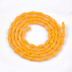 Opaque Glass Beads - Faceted Teardrop - 9-10x4mm - Appx 70 per strand