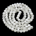 Clear Crackle Glass Beads - Rondelle - 8mm - Appx 108 per strand