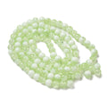 Pale Green Crackle Glass Beads - Rondelle - 8mm - Appx 108 per strand