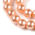 Sandy Brown Glass Pearl Round