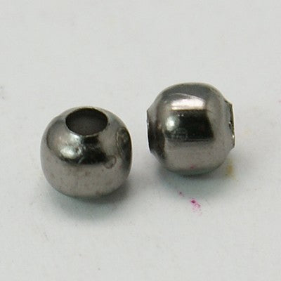 Gunmetal Iron Spacer Bead - Round - 4mm - 100 per bag