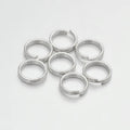 Brass Split Rings - Silver - 6x1.5mm - 5 grams per bag