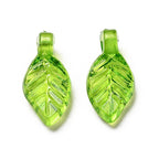 Green Yellow Transparent Acrylic Leaf