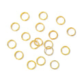 Golden Iron Split Ring - Cadmium  & Lead Free - 6mm - 10 grams per bag