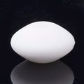 White Silicone - Lentil - 12x6mm - 10 beads per bag