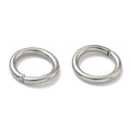 Tarnish Resistant 304 Stainless Steel Open Jump Ring - 18 Gauge - 7x1mm - Inner Diameter 5mm - 10 grams per bag