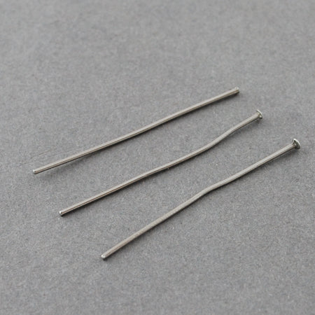 304 Stainless Steel Flat Head Pins 40x0.7mm 35 per bag