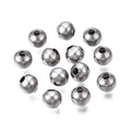 Tarnish Resistant 304 Stainless Steel Spacer Bead - Round - 6mm - 50 per bag
