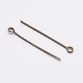 Antique Bronze Iron Eye Pin - Cadmium, Nickel, & Lead Free - 30x 0.7mm - 200 per bag