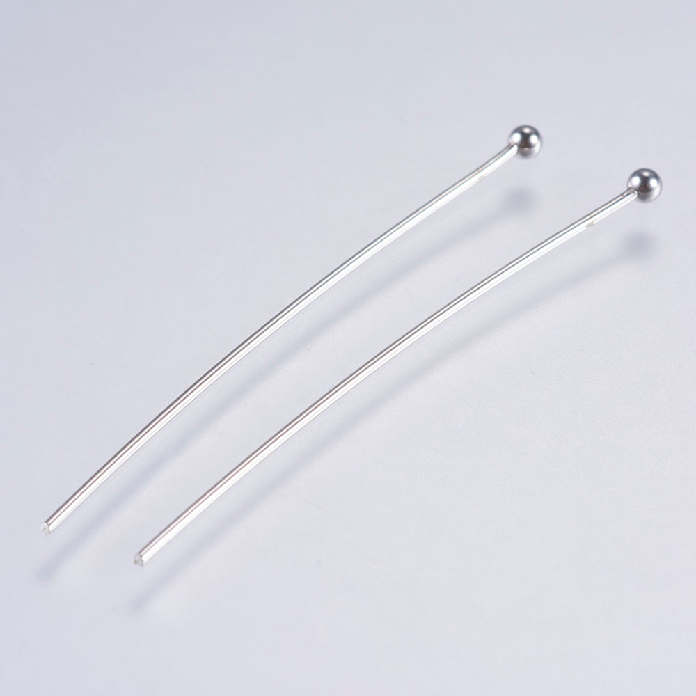 Tarnish Resistant 304 Stainless Steel Ball Head Pins - 40x 0.5mm- 24 Gauge - 5 grams per bag