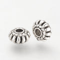 Antique Silver Tibetan Style Alloy Beads - Cadmium, Nickel & Lead Free - Lantern - 8x4.5mm - 15 per bag