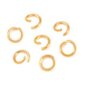 Golden Iron Open Jump Rings - 6x0.9mm - 19 Gauge - 15 grams