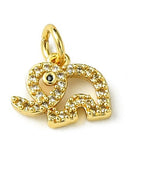 Real 18K Gold Plated Elephant Pendant