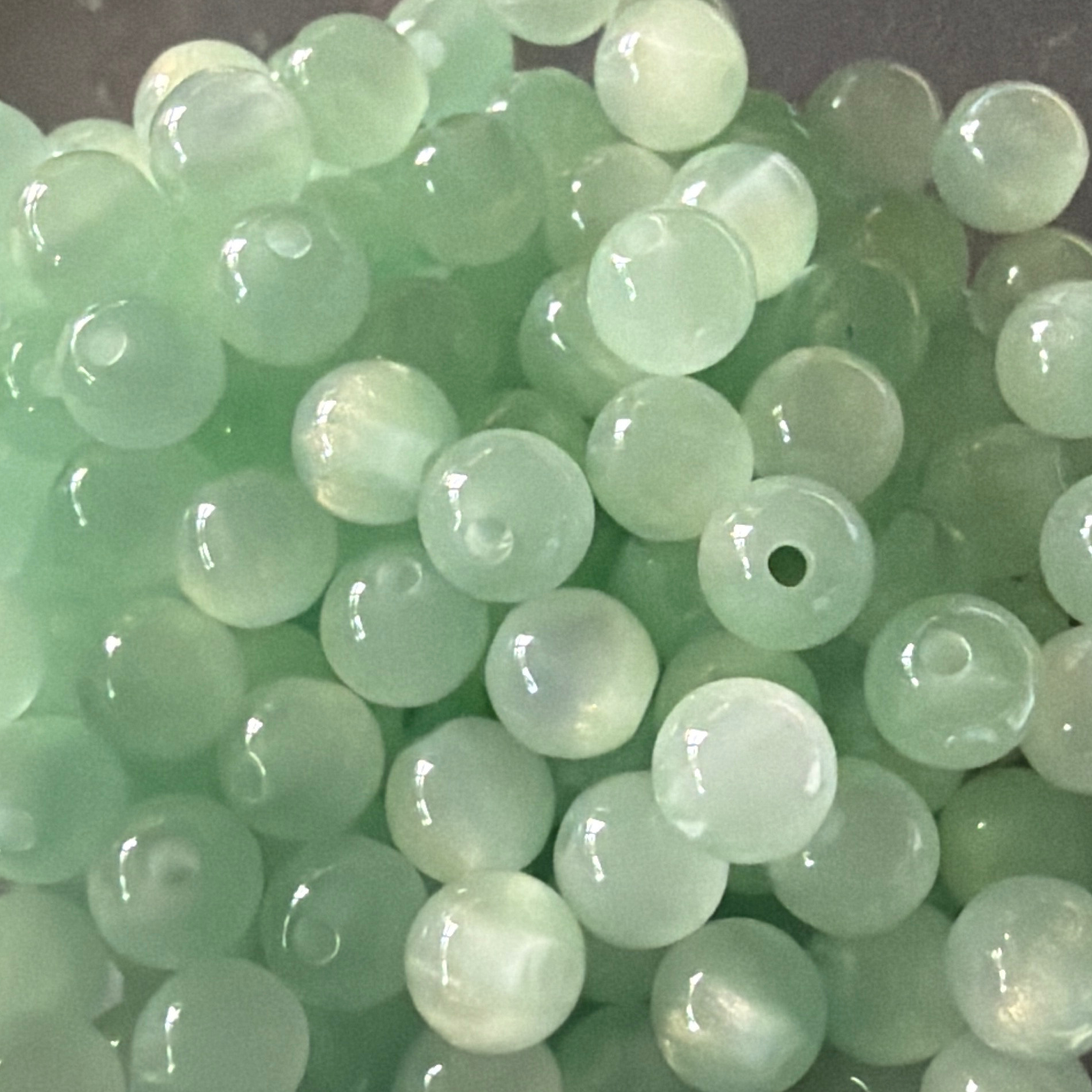 Cat Eye Gorgonia - Round - 6mm - 50 per bag