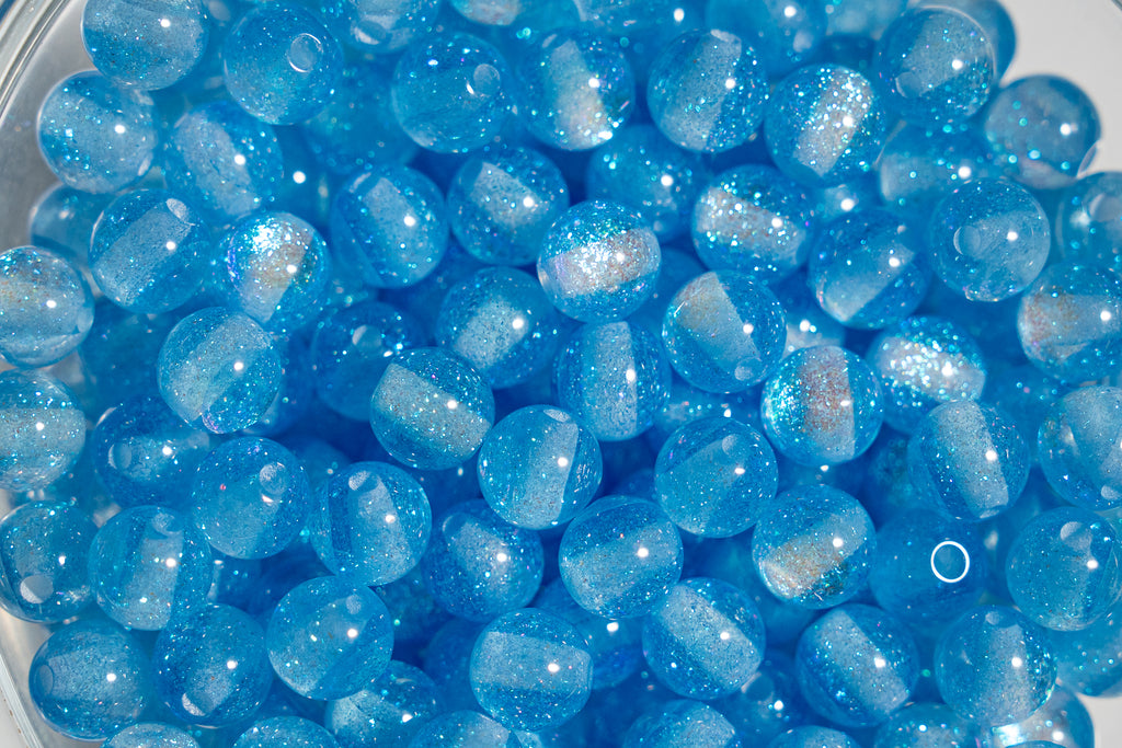 Glitter  Gorgonia - Round - 6mm - 50 per bag