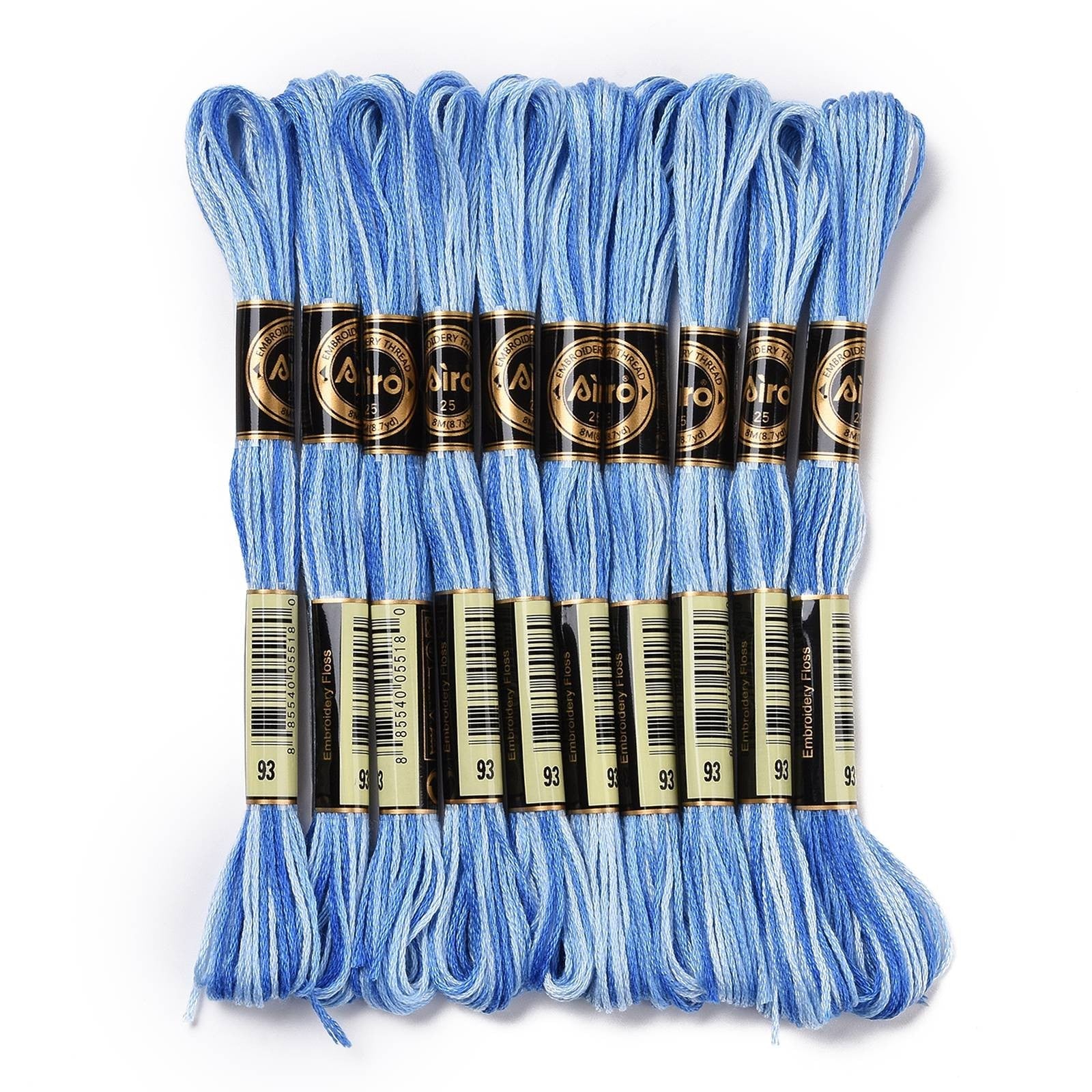 6-Ply Polyester Dodger Blue Segment Embroidery Floss - 0.5mm - Appx 8m per skein