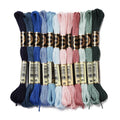 6-Ply Polyester Blue Green - Very Dark Embroidery Floss - 0.5mm - Appx 8m per skein