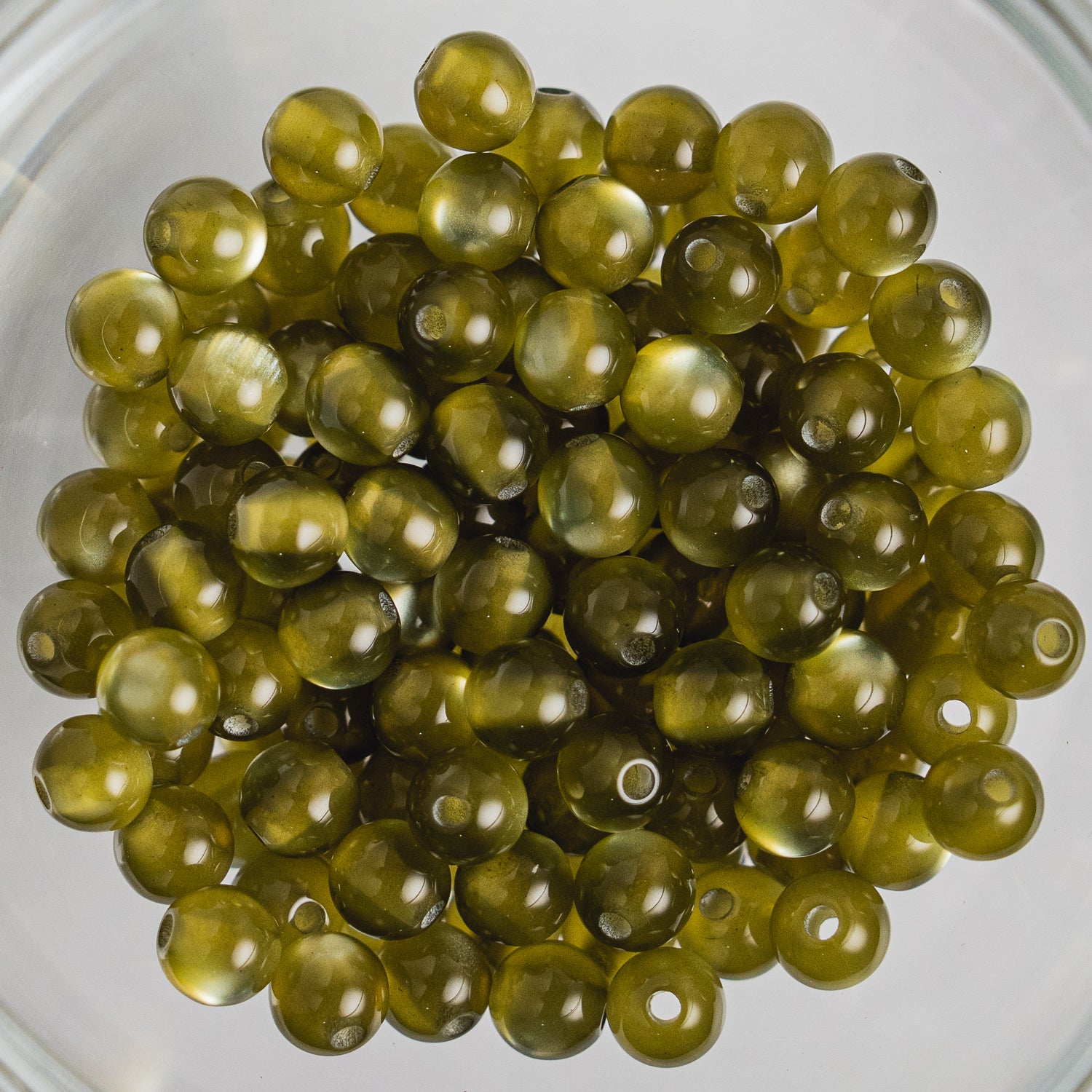 Cat Eye Gorgonia - Round - 6mm - 50 per bag