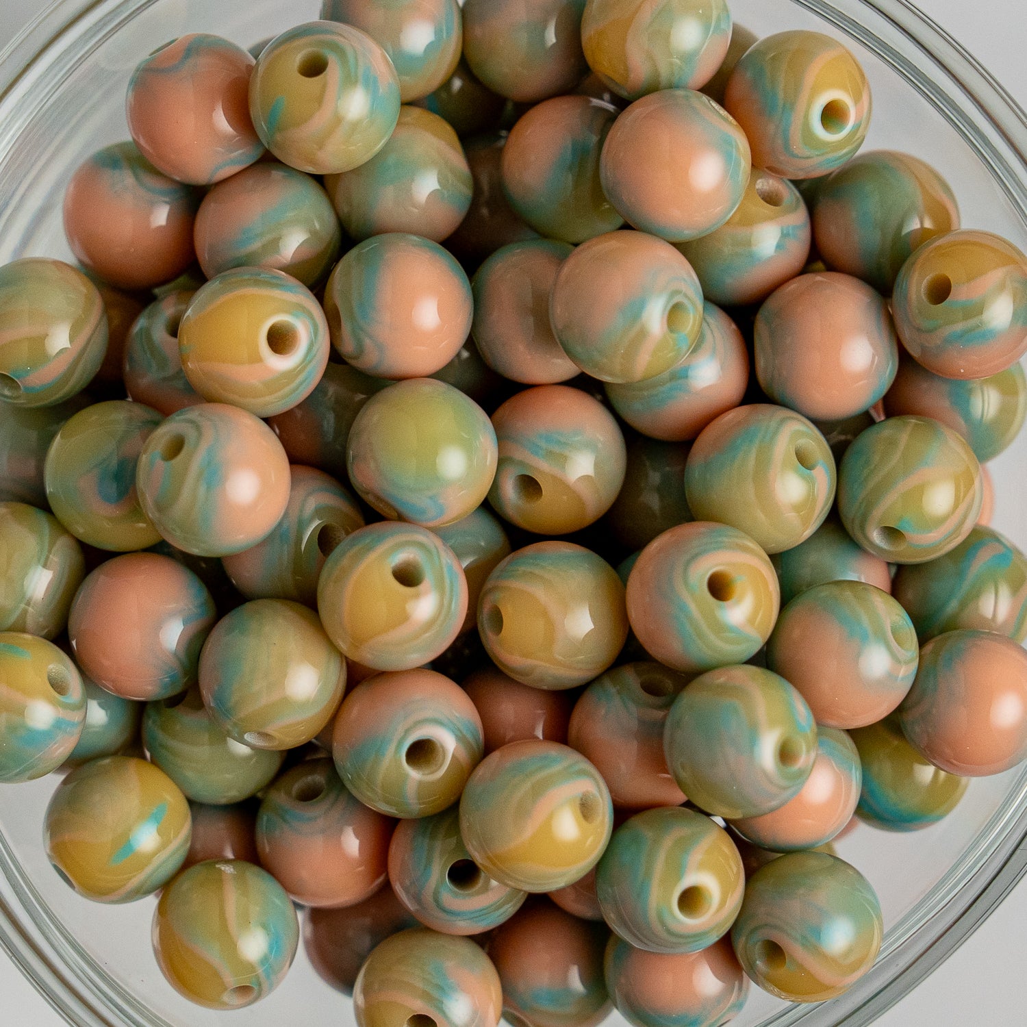 Cat Eye Gorgonia - Round - 8mm - 50 per bag