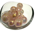 Light Pink AB Acrylic - Round - 16mm - 4 per bag