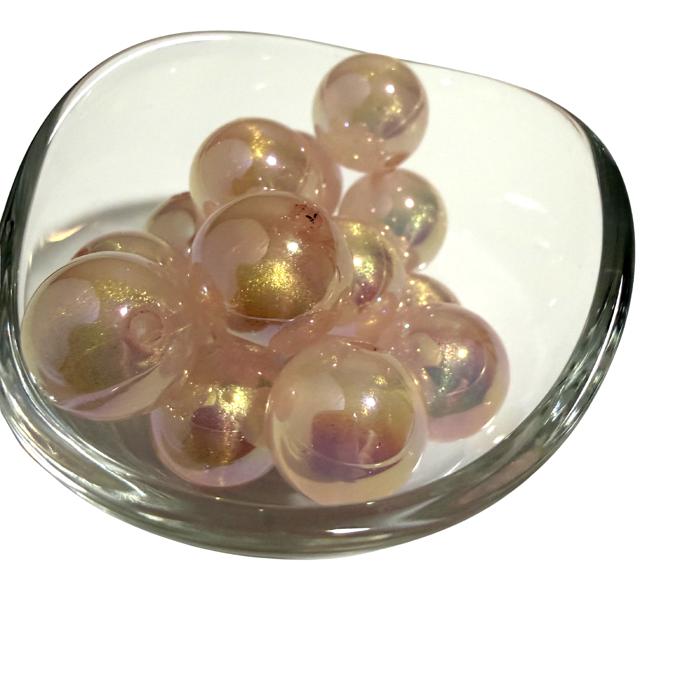 Light Pink AB Acrylic - Round - 16mm - 4 per bag