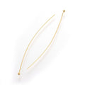 Golden Brass Ball Headpins - 24 Gauge - 50mm long - 50 per bag