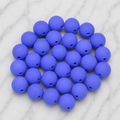 Five-pack of periwinkle punch 9mm round silicone beads