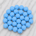 Five-pack of glacier glow 9mm round silicone beads