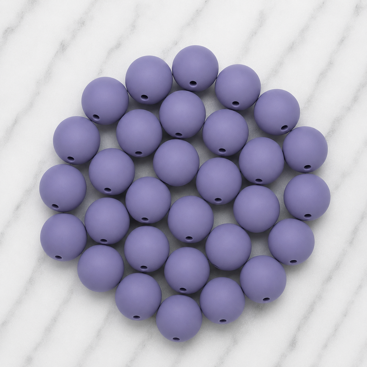 Wisteria Dream 12mm Round Silicone