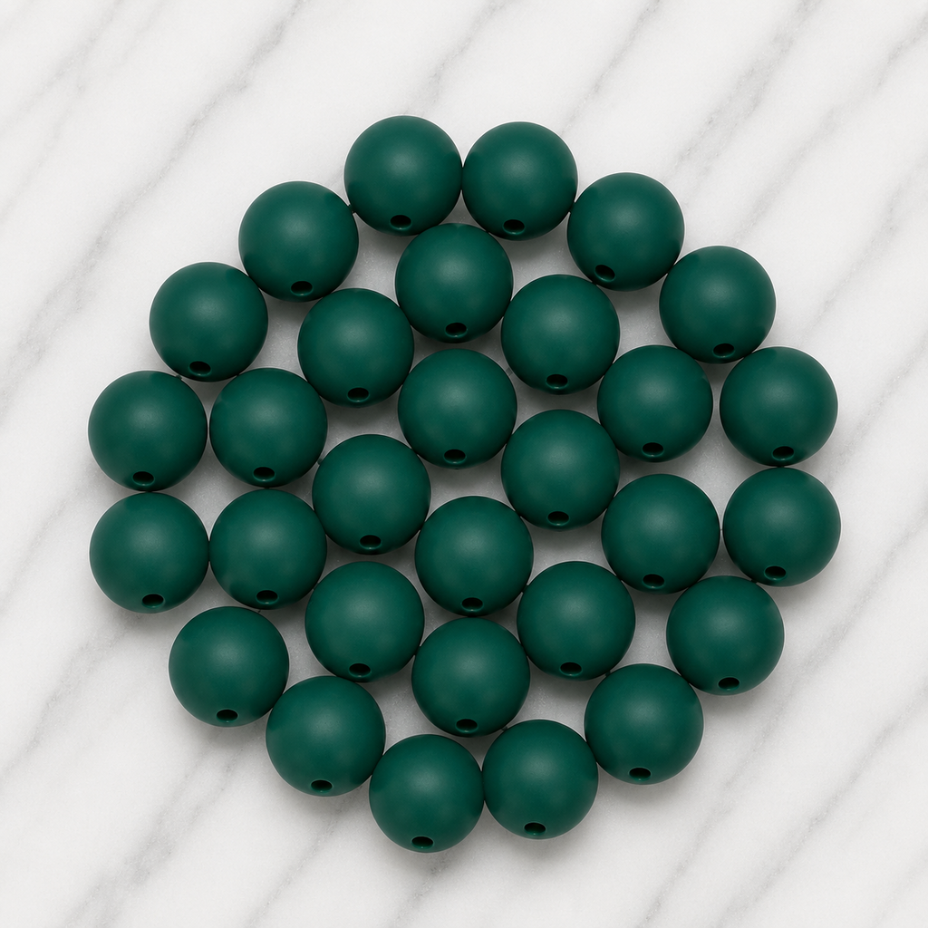 Ever Green 12mm Round Silicone