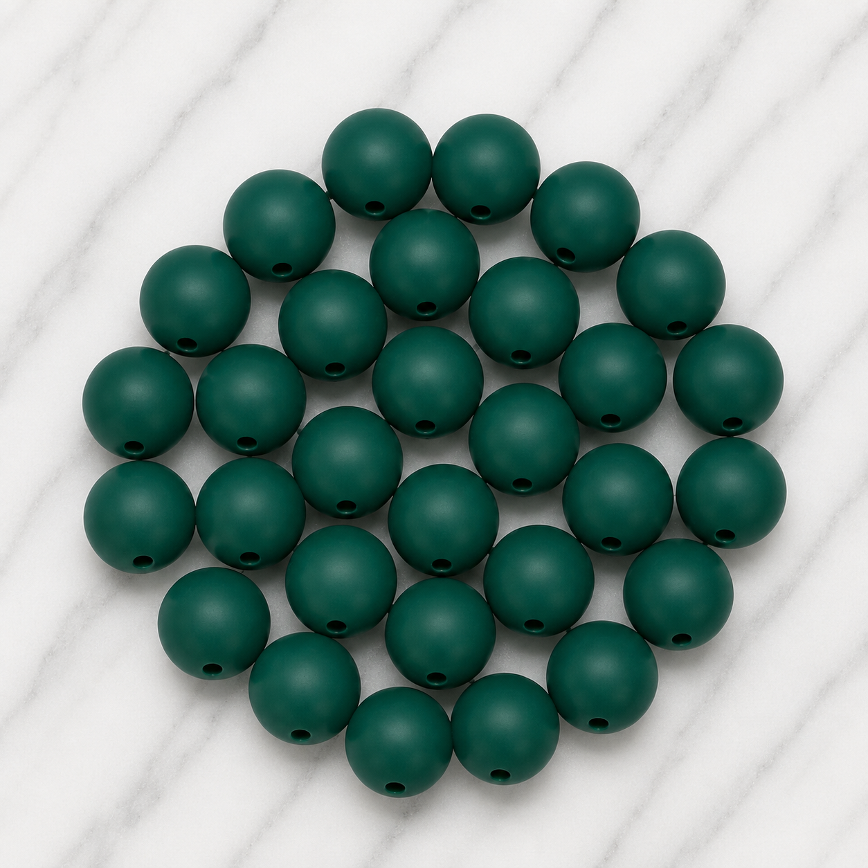 Ever Green 12mm Round Silicone