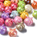 UV Plating Acrylic Bead - Iridescent Peach - 16mm - 3 per bag