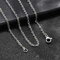 Non-Tarnish 304 Stainless Steel Cable Chain Necklace - 19.69 inch