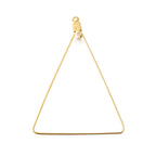 Golden Plating Stainless Steel Wire Hoop Earring Findings