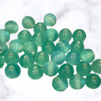 Glitter Gorgonia - Round - 8mm - 50 per bag