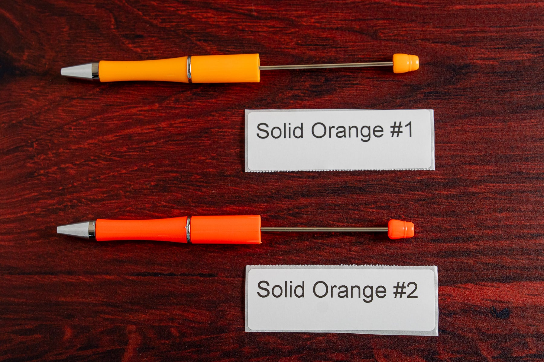 Beadable Pen Solid Orange