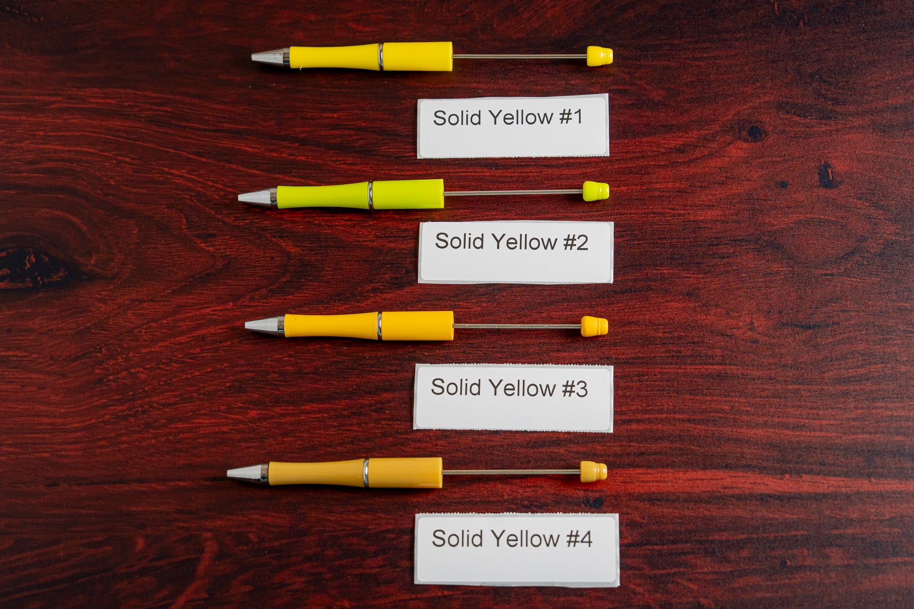 Beadable Pen Solid Yellow