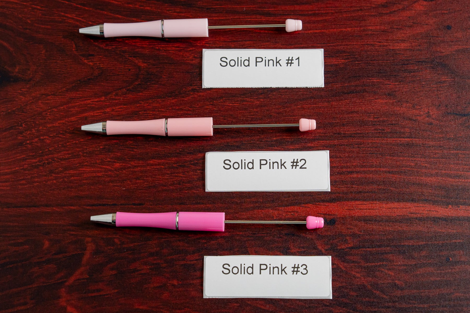 Beadable Pen Solid Pink