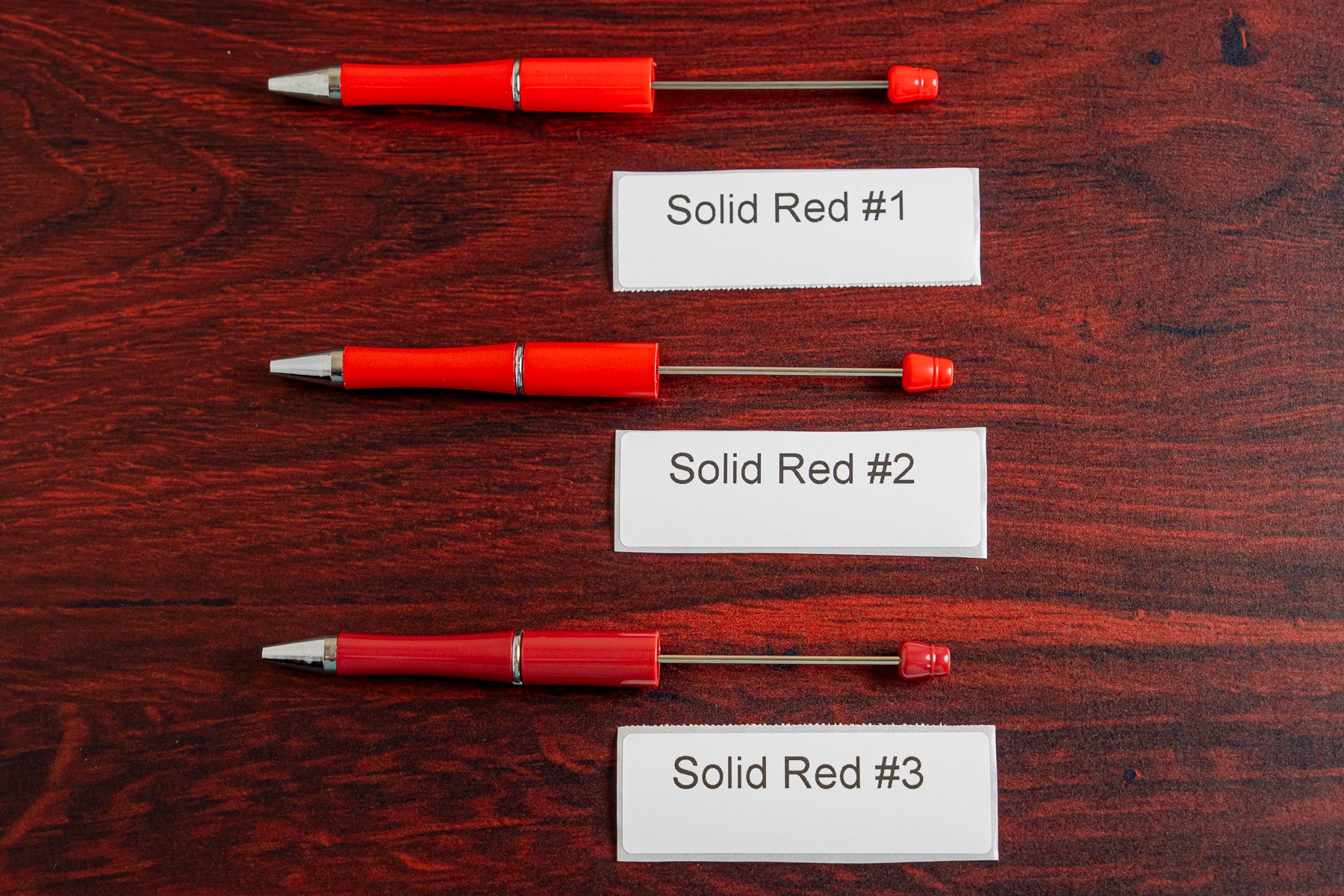 Beadable Pen Solid Red
