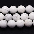 Natural Howlite Beads Strands - Round - 6mm - Appx 58 per strand